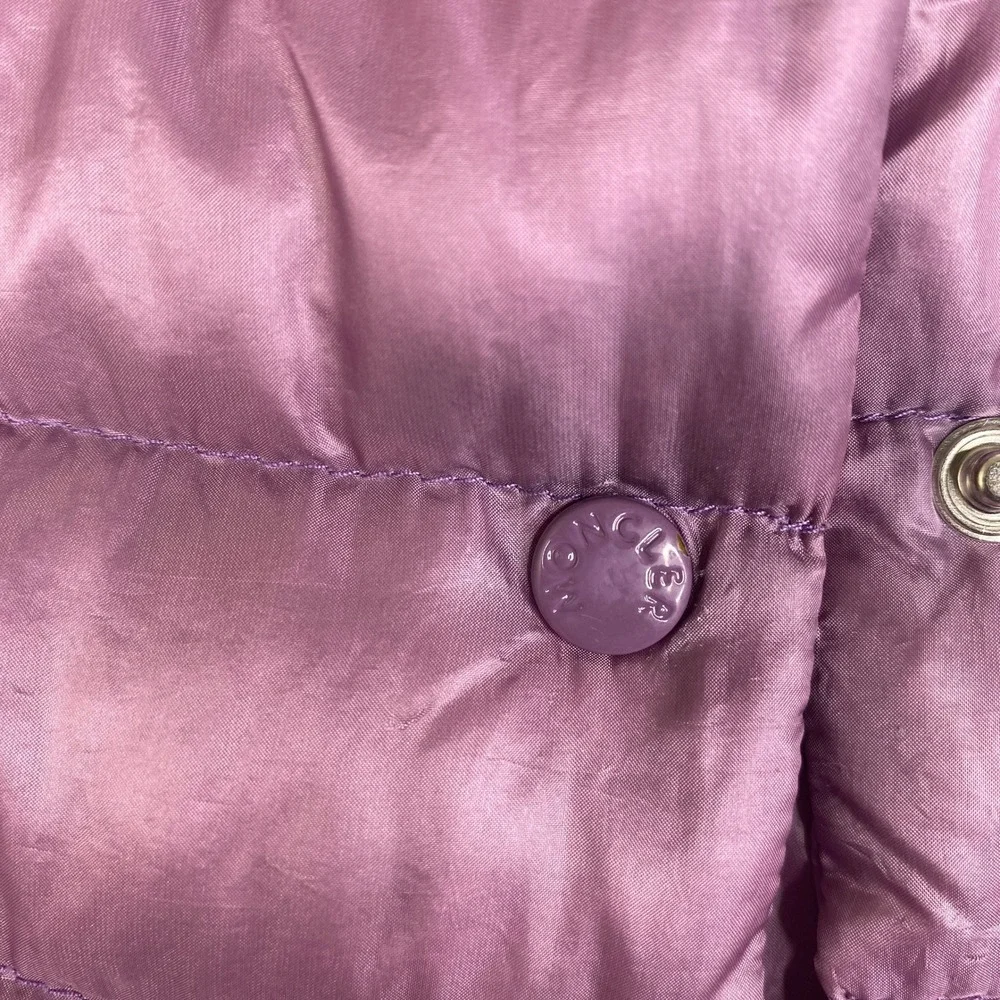 Moncler Lisette Giacca Kids Purple Lightweight Down Puffer Jacket Coat 4195335